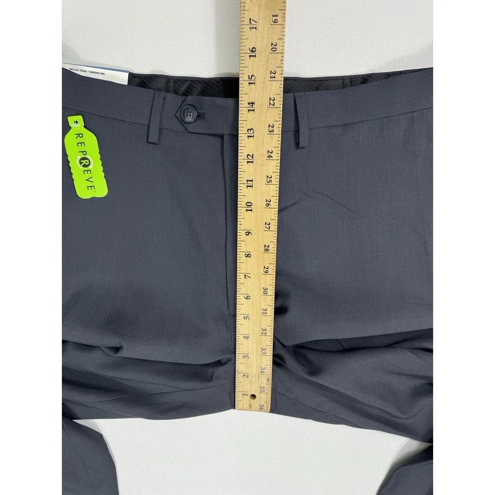 Haggar Men’s 40x32 E-Clo Dress Pant NWT Black Cuffed Classic Fit Career Casual